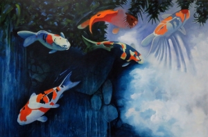 Koi with Clouds